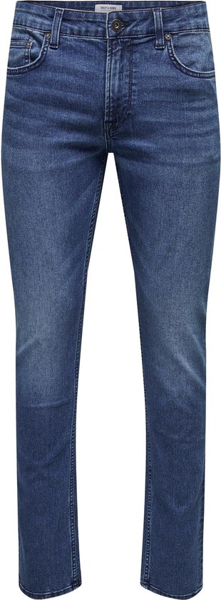 Only & Sons Slim-fit jeans voor heren ONSLOOM Slim D. blauw 6749 DNM Jeans NOOS, donkerblauw denim 22026749, 29W/32L
