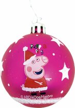 Kerstbal Peppa Pig Cosy corner Fuchsia 10 Stuks Plastic (Ø 6 cm) - Kerstballen - Kerst decoratie - Kerstversiering - Peppa Pig -