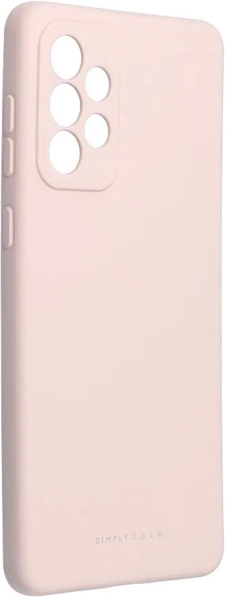 Roar Space Siliconen Back Cover hoesje Samsung Galaxy A73 - Roze