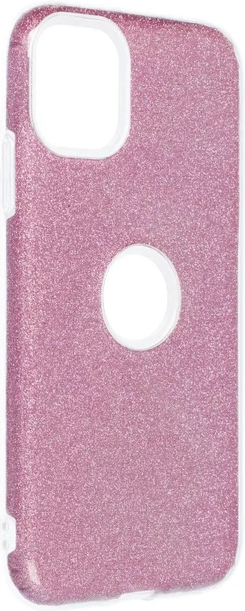Glanzende Glitter Back Cover hoesje iPhone 11 - Roze