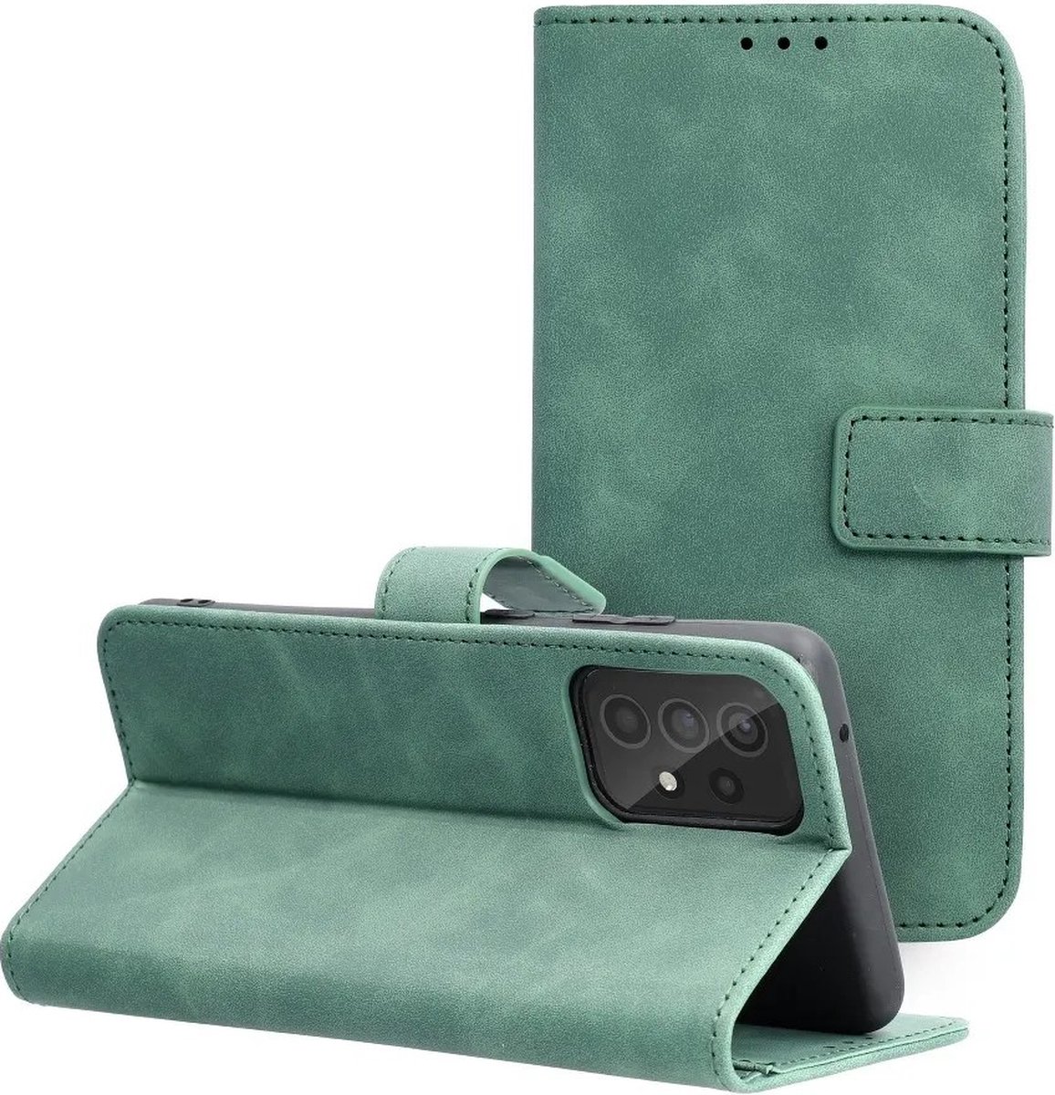 Luxe Book Case hoesje Samsung Galaxy A23 - Groen
