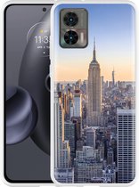 Motorola Edge 30 Neo Hoesje Skyline NY - Designed by Cazy