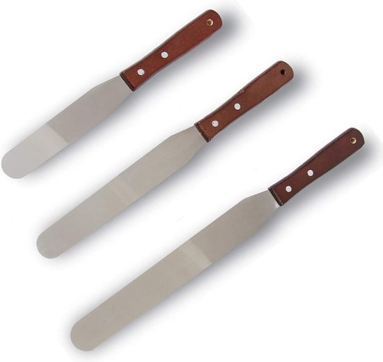 Couteaux à palette - Ensemble de 3 pièces - Acier inoxydable - Utile pour  faire des