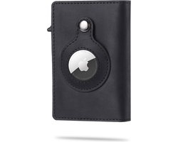 Wallet | Wallet Pasjeshouder | houder hoesje | Portemonnee heren dames | Creditcardhouder | Zwart | Geschikt voor Airtag