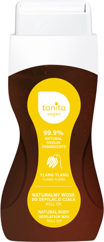 Tanita Roll-on de cire à épiler naturelle - 150 ml - Vegan - Contient de l'huile d'Ylang Ylang - 99,9 % naturelle