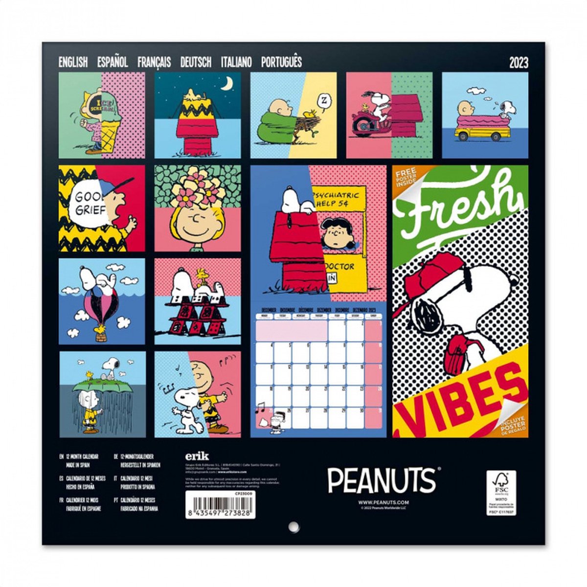 Snoopy Kalender 2023  bol.com