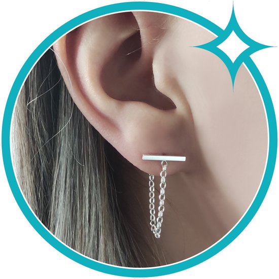 GROOT - 1 Paire de Clous d'Oreilles en Argent 925 Peershardy Boucles d' oreille chez