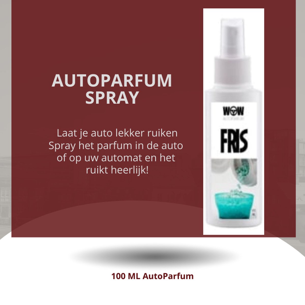 Autoparfum - autospray - 100 ml Fris - Geïnspireerd door Lenor Unstopable