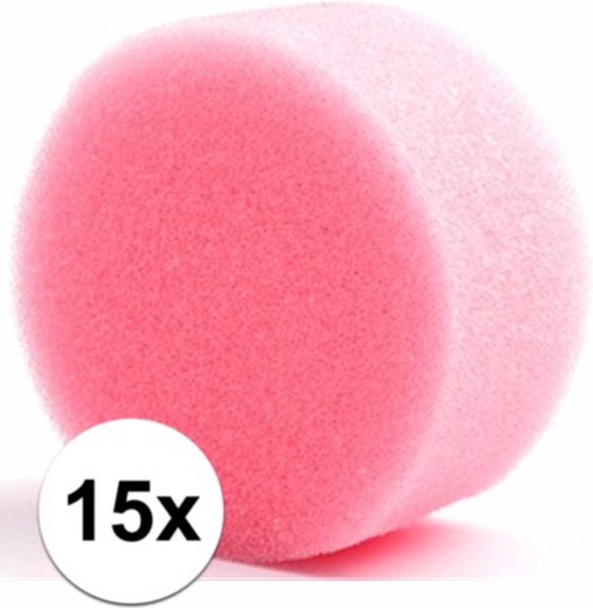 Superstar Grimas schmink sponsje - 15x - rond - D6 x H3 cm - grimeren voor kinderen en volwassenen — afbeelding 2