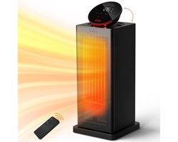 StayPowered Elektrische Kachel - 2000W - Digitaal Led-Display - Timer - Ingebouwde Thermostaat - Keramisch - 3 Warmte-Instellingen - 90°oscillatie - met Afstandsbediening - Energiezuinig A+++ - Veiligheidsfuncties