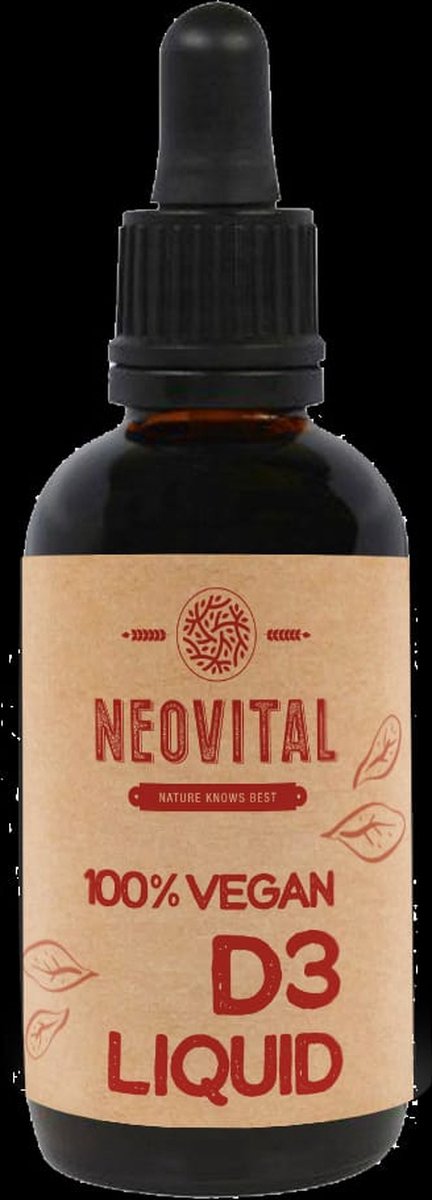 Neovital D3 Liquid Vega in Olijfolie - makkelijke sterke druppels - jong en oud- pipet