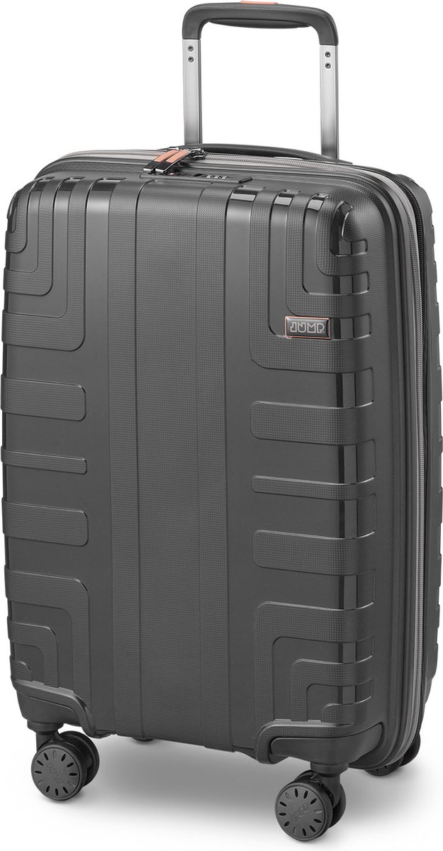Jump Crossline - Handbagage 55 cm - 4 Wielen - TSA-cijferslot - Dark Grey