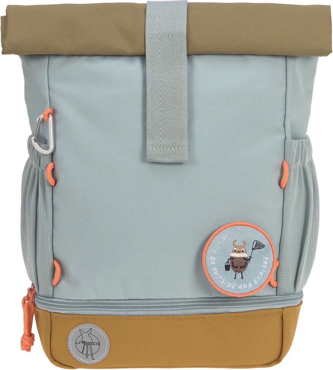 Lässig rugzak voor kinderen Mini Rolltop Backpack - Nature light blue