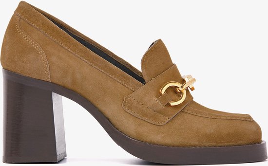 VIA VAI Avery Cath Mocassins femmes - Chaussures à enfiler - Cognac - Taille 39.5