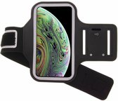 Hoesje Geschikt voor iPhone Xs hardloop armband - Sportband - hoesje - zwart