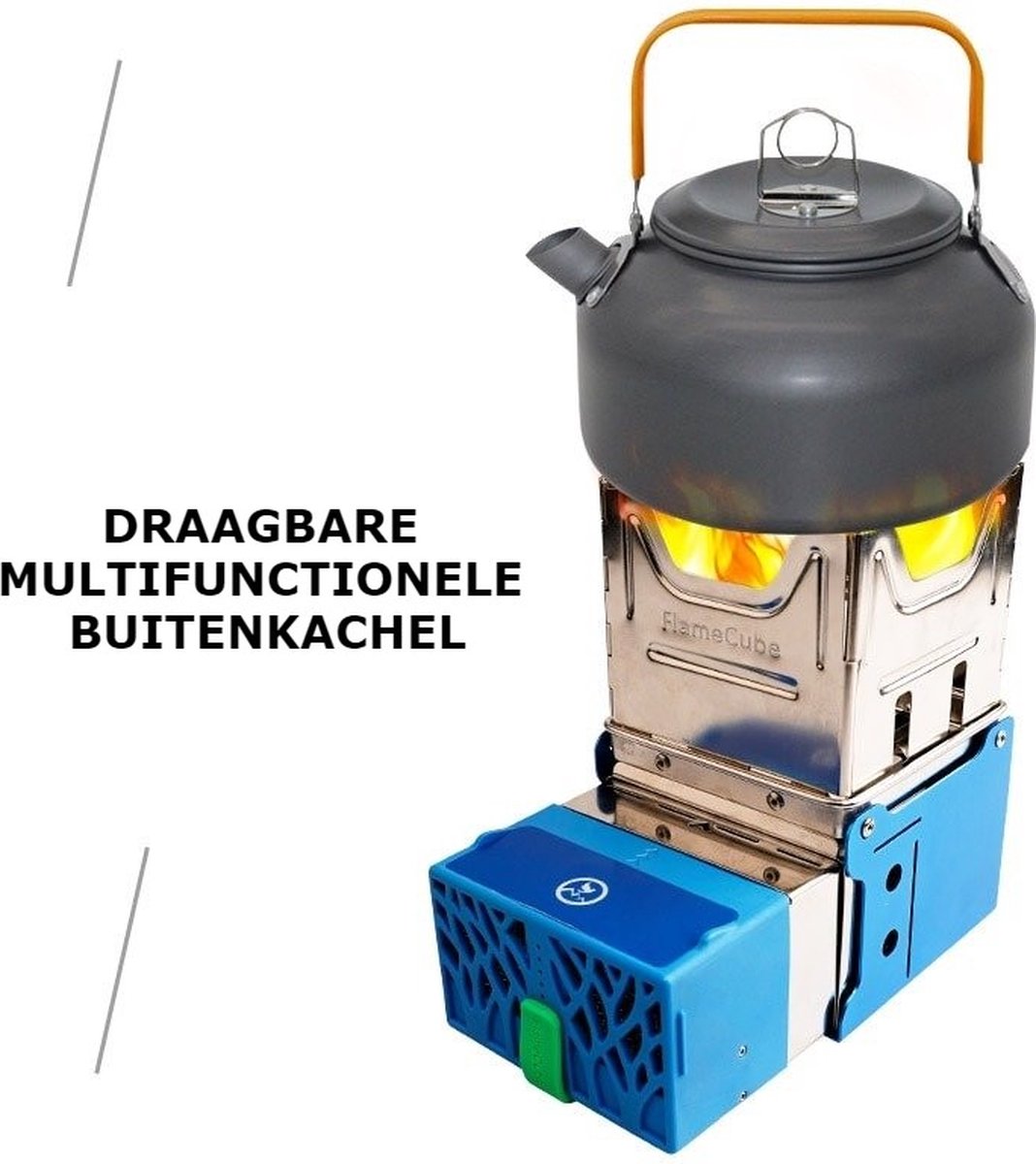 VANSTON 2-pits propaan campingfornuis, 20.000 BTU's draagbare gasbarbecue, kookplaat met verstelbare branders, windschermen, zware vergrendeling, ingebouwde handgreep, drukregelaar
