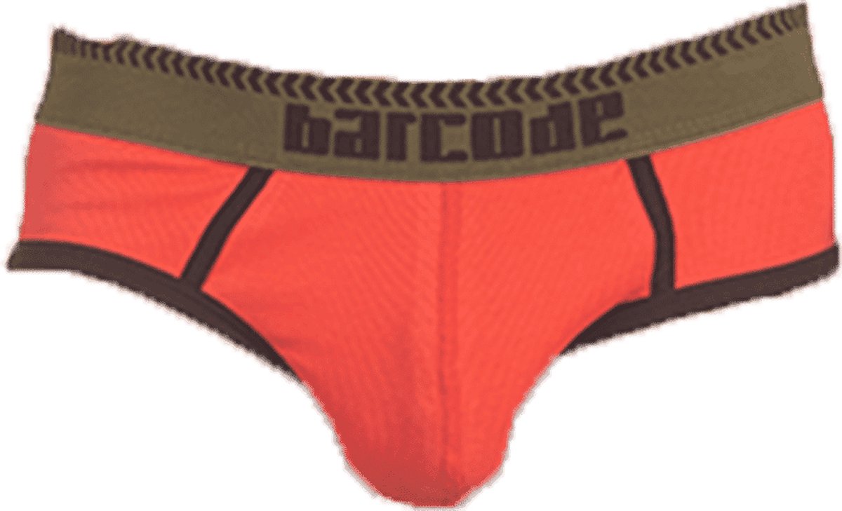 Barcode Berlin Backless Brief Wild Candy Rood - MAAT L - Heren Ondergoeds (erotisch) - Slip voor Mans (erotisch) - Mannen Mannen Slip
