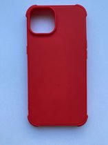 Geschikt voor iPhone 14 Plus Anti shock siliconen hoes Rood - Shock Proof Siliconen Back Cover