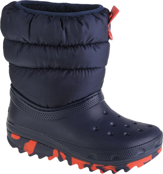 Crocs Classic Neo Puff Boot Kids 207684-410, voor een jongen, Marineblauw, Sneeuw laarzen,Laarzen, maat: 34/35