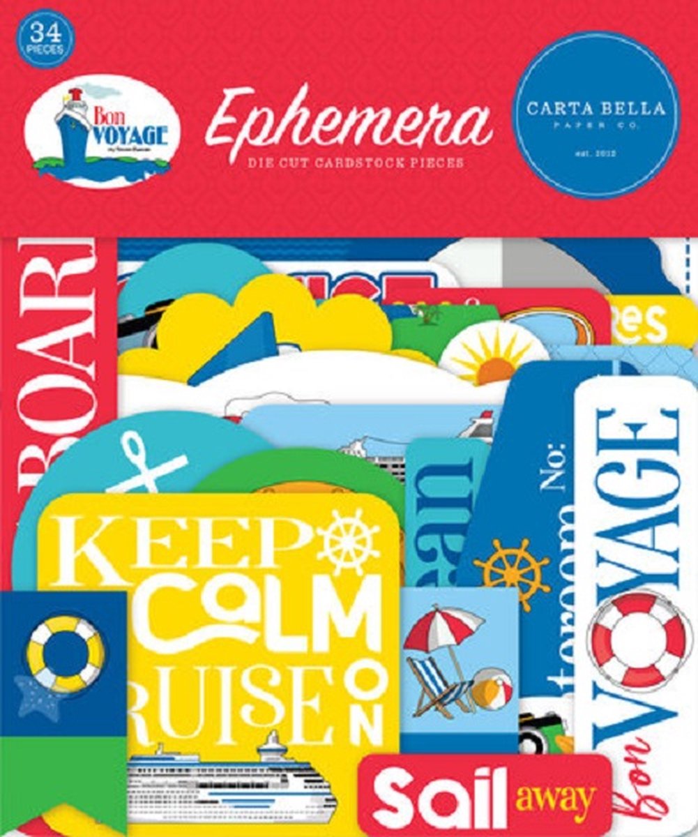 Carta Bella - Bon Voyage Ephemera (CBBV161024)