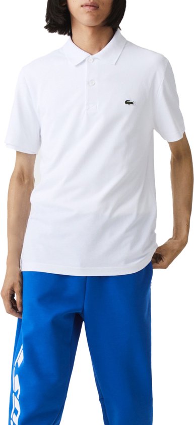 Lacoste Sport Polo Regular Fit stretch - wit - Maat: M | bol.com