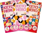 KETO HERO | Mix Keto Chocolade | Voordeelpakket | 3 x 100 gram