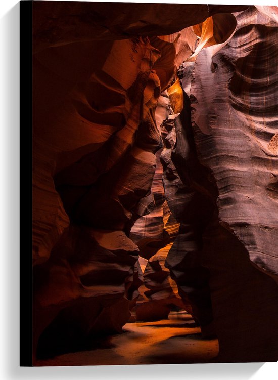WallClassics - Canvas  - Antelope Canyon - Arizona - 40x60 cm Foto op Canvas Schilderij (Wanddecoratie op Canvas)