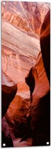 WallClassics - Tuinposter – Antelope Canyon Ravijn - 40x120 cm Foto op Tuinposter  (wanddecoratie voor buiten en binnen)