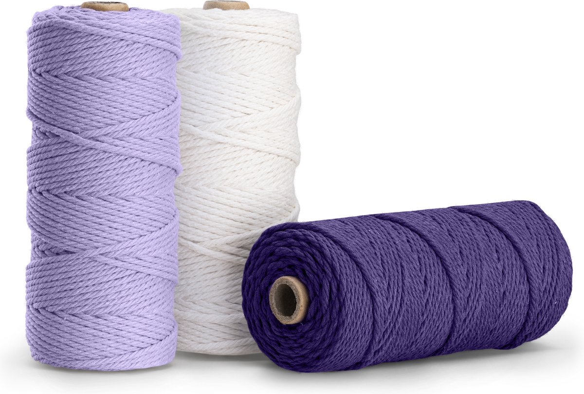 Netuno Macramé Garen Oudroze 9 Mm 50 M - Katoen Met Polyester Kern