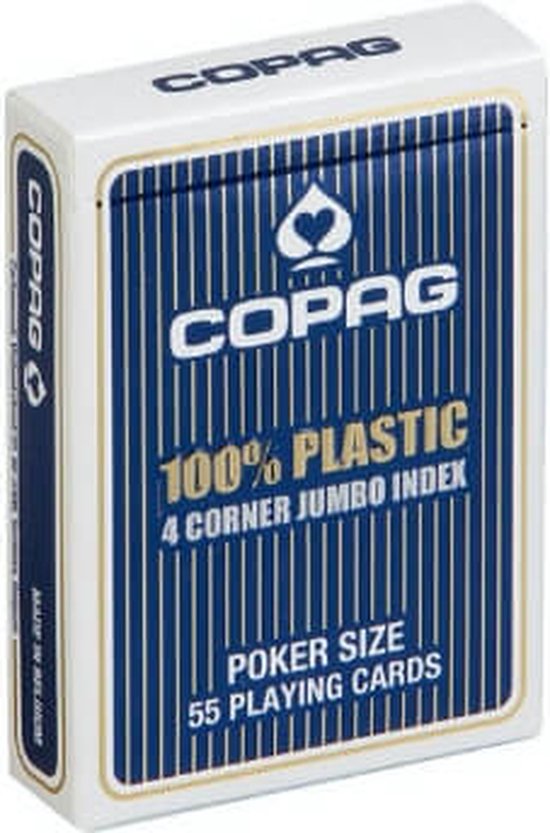 Afbeelding van het spel COPAG poker speelkaarten blauw 2 index