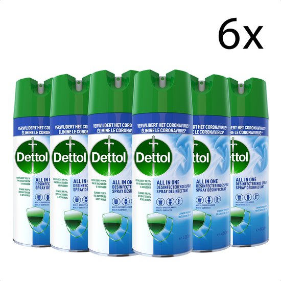 Dettol All In One Disinfectant Spray, Crisp Linen - 400 Ml Price In - View #14