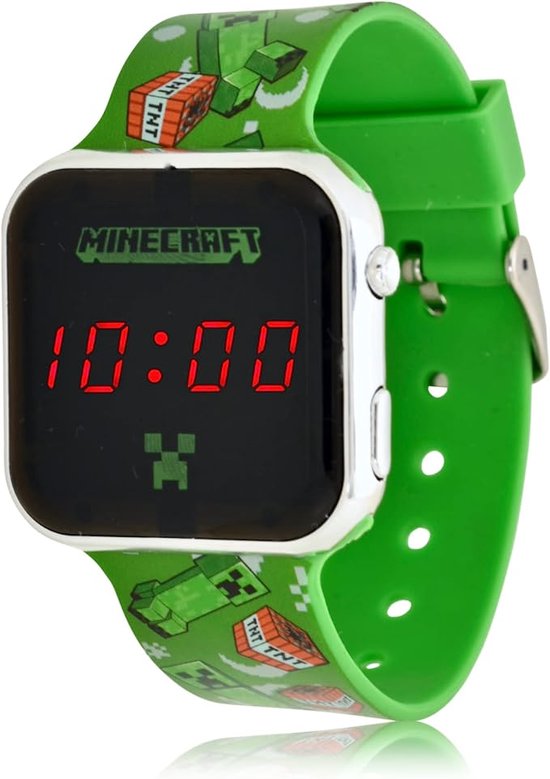 Accutime Minecraft LED Horloge - Kinderhorloge (MIN4129)