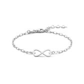 YO&NO - Armband - Infinity - Dames - 16 + 3 cm - Sieraden Vrouw - Zilver 925