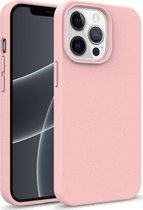 Mobigear Hoesje geschikt voor Apple iPhone 14 Pro Max Telefoonhoesje Eco Friendly | Mobigear Bio Backcover | iPhone 14 Pro Max Case | Back Cover - Roze