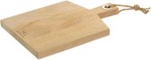 Eiken snijplank / presenteerplank met leren handvat - Tapas/Kaas plank - Dikte 4 cm - 28X18 cm - Small