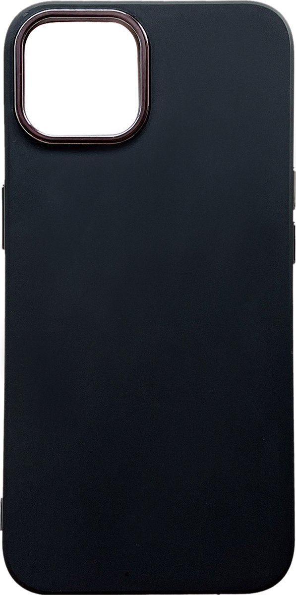 Casemania Hoesje Geschikt voor Apple iPhone 14 - Zwart - Shockproof Siliconen Back Cover