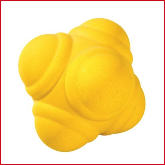Precision reactiebal - rubber - 6.5 centimeter - geel - Precision