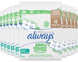Always Maandverband Cotton Protection Normal Wings Bio - 110 stuks