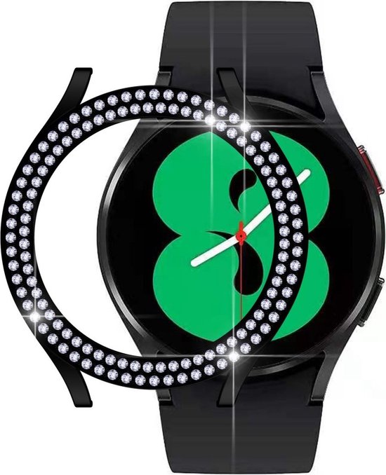 Hard Plastic Bumper Hoesje Zwart Geschikt voor Samsung Galaxy Watch 5