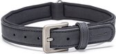 Beeztees Balacron Ax - Honden Halsband - Kunstleer - Zwart - Nekomvang van-tot x breedte: 43-53 cm x 25 mm