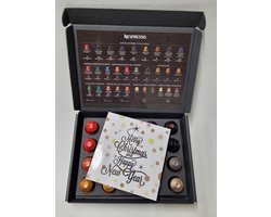 Koffie Proeverij Pakket met 20 stuks verschillende smaken en Mystery Card 'Merry Christmas & Happy New Year' met persoonlijke (video) boodschap | Verjaardag | Sinterklaas | Kerstpakket | Vaderdag | Moederdag | Jubileum