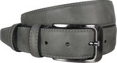 Véritable Riem En Cuir • Riem Homme et Femme Grijs Anthracite • 3,5 cm de large • 115 cm (tour de taille jusqu'à 95 cm) • Arrigo