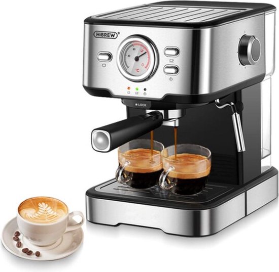 HiBrew® Koffie machine - Barista koffiemachine - Koffiezetapparaat -  Koffiebonen -... | bol.com