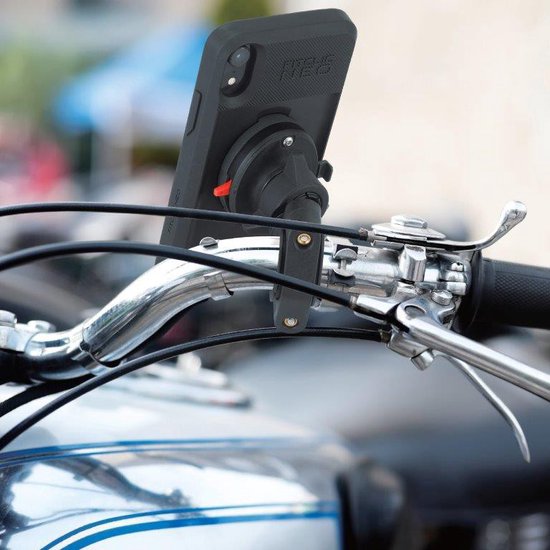 Motorcycle Handlebar Mount & TiGRA FITCLIC Neo Lite Case for LG G7 (sku 48286)