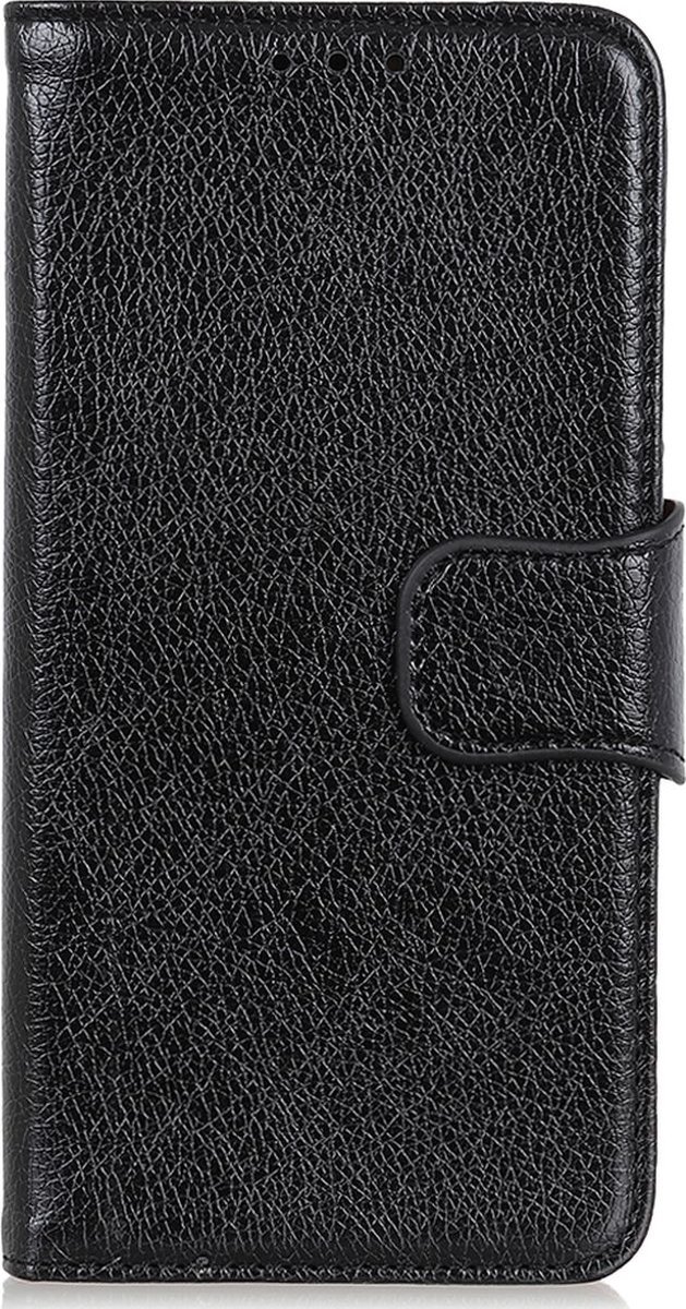 Mobigear Telefoonhoesje geschikt voor Motorola Moto E22 Hoesje | Mobigear Classy Bookcase Portemonnee | Pasjeshouder voor 2 Pasjes | Telefoonhoesje voor Pinpas / OV Kaart / Rijbewijs - Zwart
