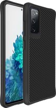 iMoshion Hoesje Geschikt voor Samsung Galaxy S20 Hoesje Shockproof - iMoshion Rugged Hybrid Carbon Case - zwart