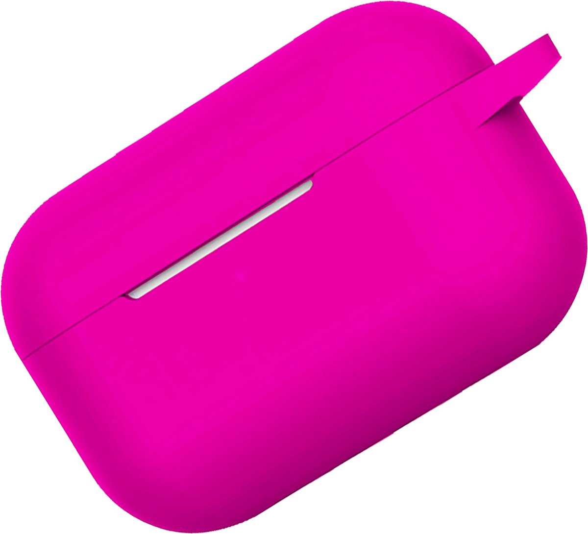 Hoes Geschikt voor Airpods Pro Hoesje Cover Silicone Case Hoes - Donkerroze