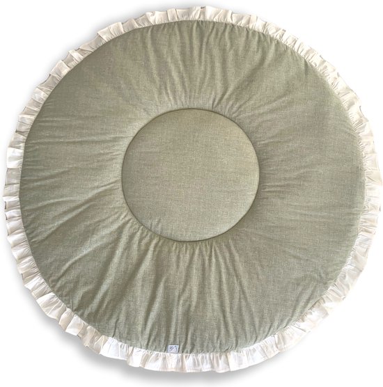 Boxkleed 75x95cm Basic Knit - Olive Green - Jollein