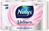 Nalys Velours Toiletpapier in 50% Hazy Poly 3-laags 6 stuks