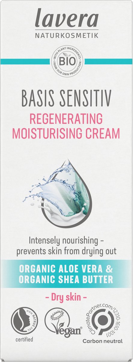 Lavera Basis Sensitive moisturising cream nourishing 50 Milliliter